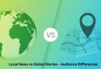 local news vs global stories – audience differences